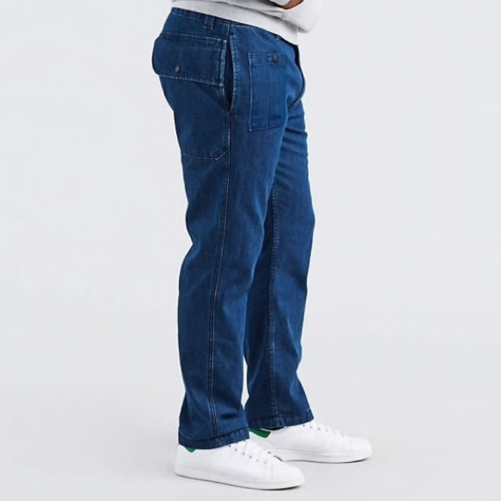 Levi's 541 Athletic Taper Tac Cargo Denim Pants Blue Utility Work Skate - Picture 6 of 6